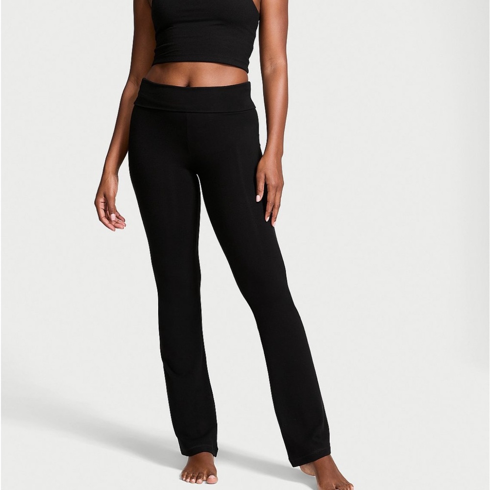 Victoria's Secret VSX Cotton Flared Leggings/sz L/NWOT